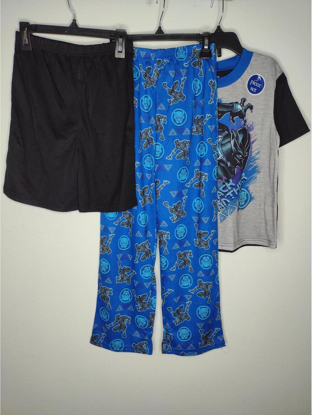 Black Panther Kids Pajama Set - Blue/Black